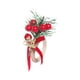 thumbnail image 2 of Servilletas navideñas hechas a mano para decorar la mesa con broche rojo en forma de cono. Carta, 2 of 9