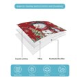 thumbnail image 4 of Twin XL Quilt Bedding Set, Christmas Snowman Reversible Summer Quilt 3 Pieces, Winter Snowflakes Farmhouse Xmas Tree Red Lightweight Bedspreads Coverlets with 2 Pillow Shams for All Seasons, 4 of 5