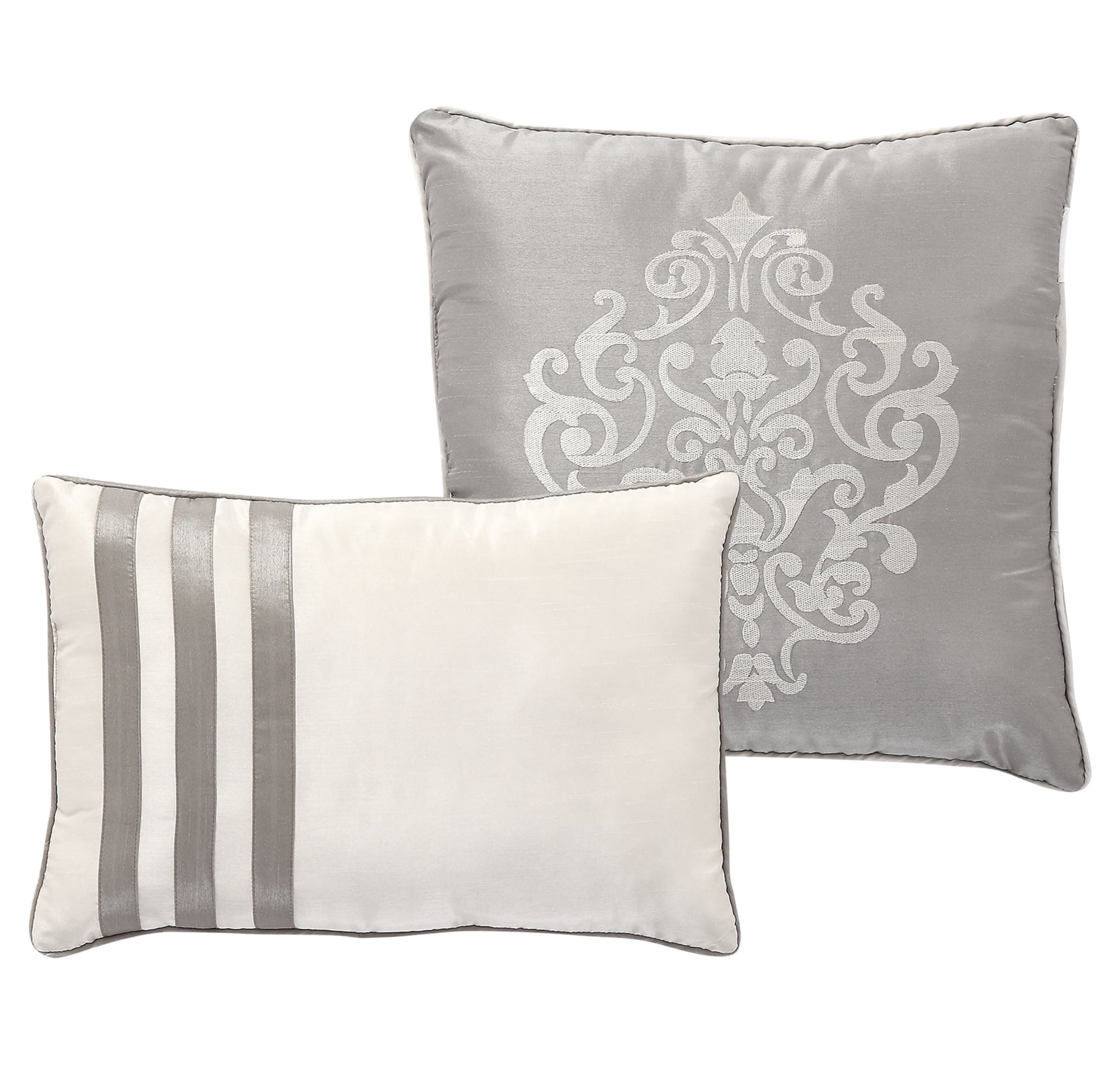 VCNY Home Arcadia 8-Piece Taupe Floral Comforter Set, Queen, Adult, Unisex