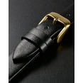thumbnail image 4 of Correa de Cuero Uxcell Correa de Reloj de Cuero Lisa y Plana para Hombres y Mujeres Negro, Tono Dorado 12mm, 4 of 7