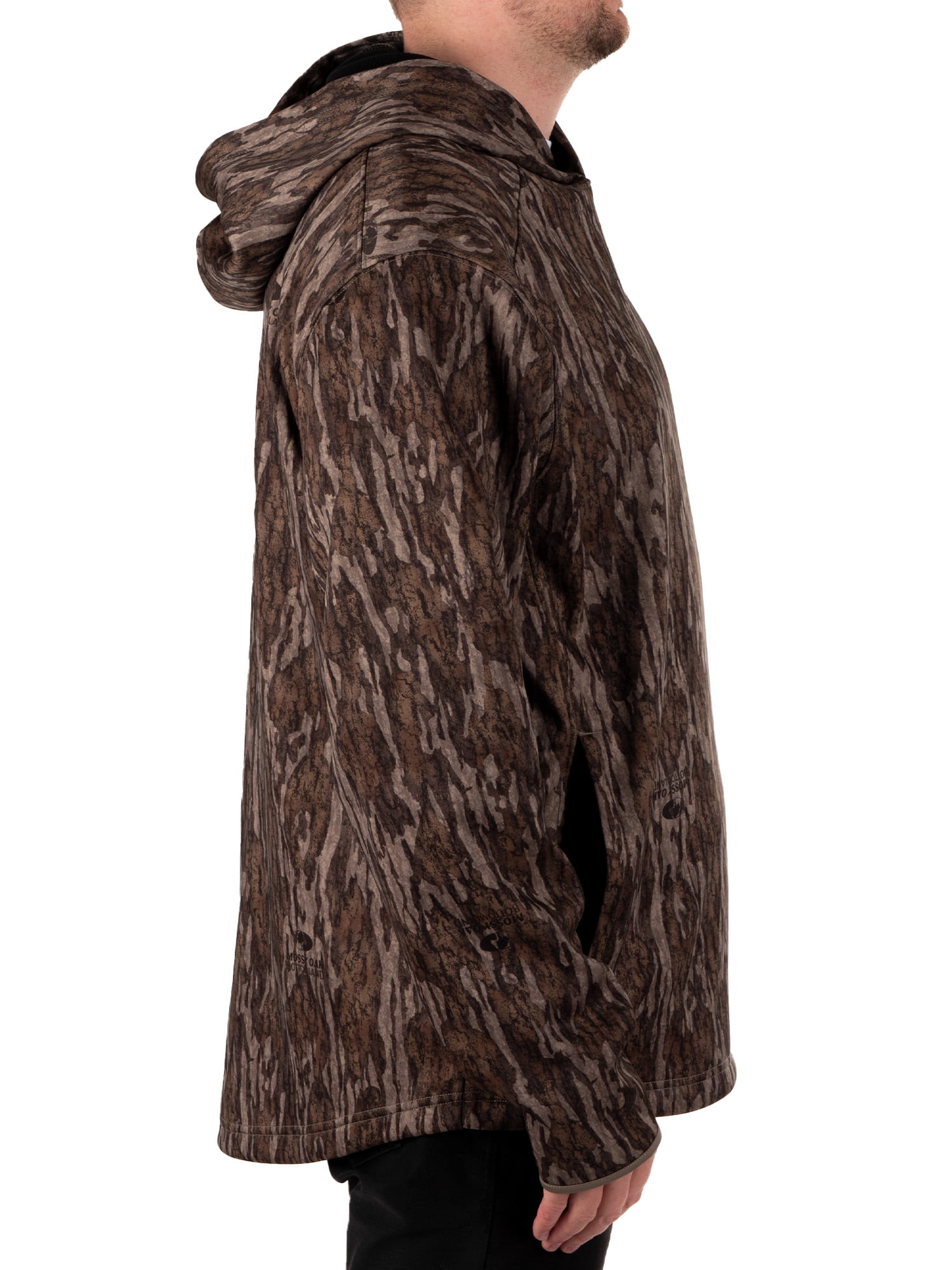 Mossy Oak Men's Camouflage Hunting Performance Hoodie, Mossy Oak Bottomland, L