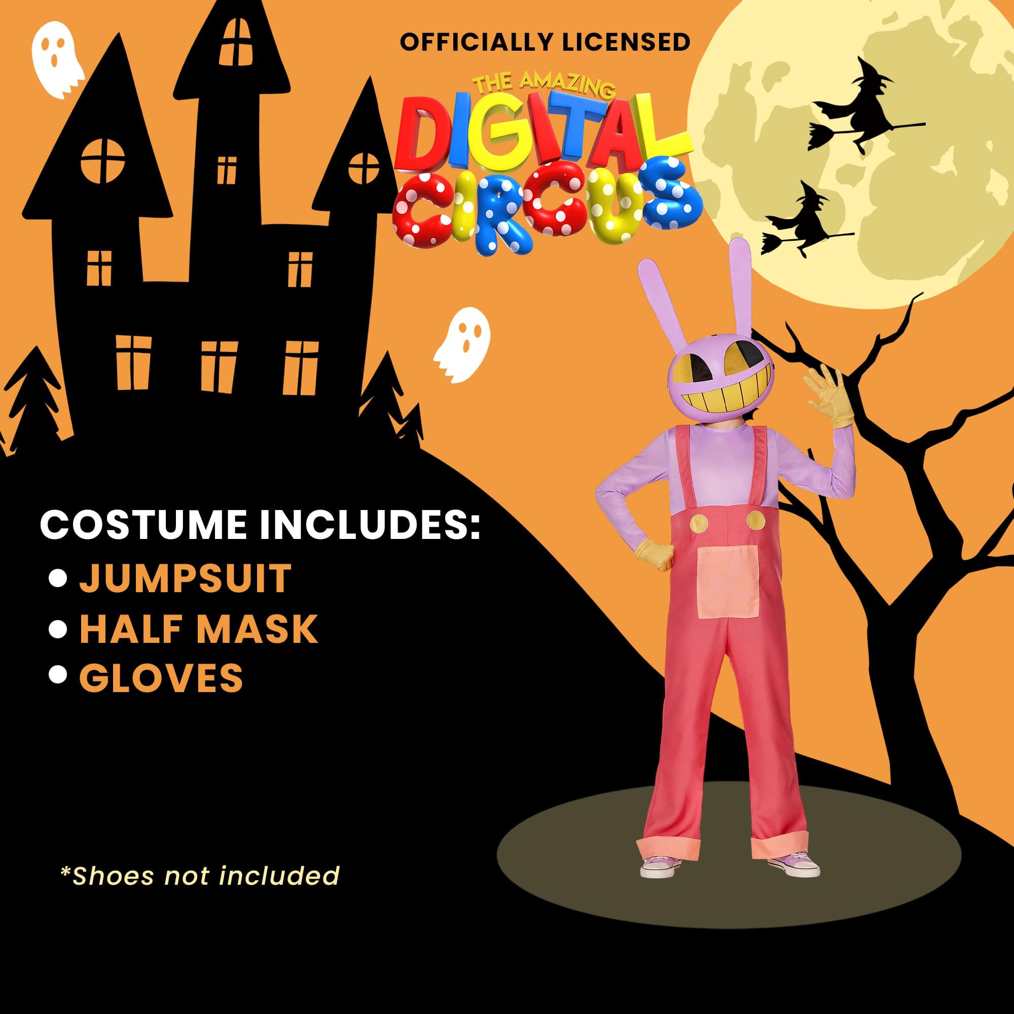 InSpirit Designs, LLC The Amazing Digital Circus Jax Child Costume | Medium 7-8 Unisex