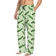 thumbnail image 2 of Daiia Green Cucumber1 Men's Sleep Pant with Pockets and Drawstring,Pajama Pants-X-Large, 2 of 9