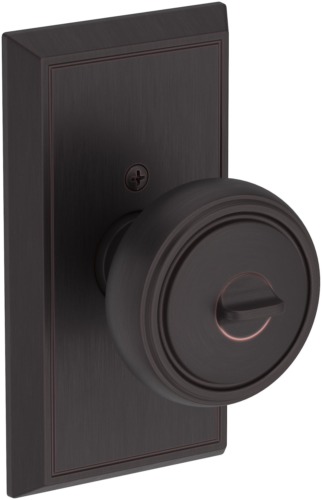 Baldwin ENBREHFR190SMC Bremerton Single Cylinder Keyed Entry Door Knob Set - Black