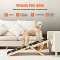 thumbnail image 4 of VEVOR Dog Ramp, Folding Pet Ramp for Bed, Adjustable Dog Ramp for Small, Large, Old Dogs & Cats, Wooden Pet Ramp with 39.3" Long Ramp, Adjustable from 15" to 22", Suitable for Couch, Sofa, Car, 4 of 9