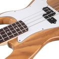 thumbnail image 3 of Zimtown Exquisite Fretted 4-String Solid Body Bass Guitars, Brown, 3 of 5