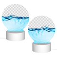 thumbnail image 2 of Daiia Crystal Clear Water Splash Pattern Acrylic Night Light, LED Touch Light, Bedroom Night Light, Soft Glowing Lamp Perfect Gift for Mother's Day, Birthday, or Christmas, 2 of 9