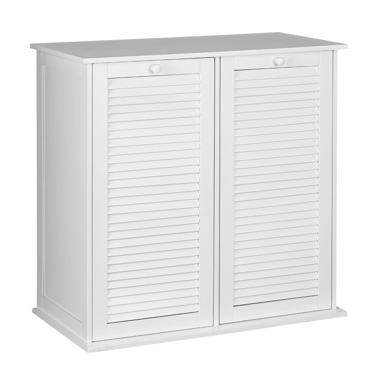 Household Essentials Tilt Out Laundry Sorter Cabinet With Shutter Household Essentials Tilt Out Laundry Sorter Cabinet With Shutter Front