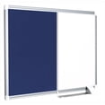 thumbnail image 1 of MasterVision XA0222830 18 x 24 in. New Generation Magnetic Combo Board- Gold Ultra & Felt Blue, 1 of 1