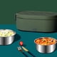 thumbnail image 1 of Calentador de alimentos con calefacción USB, compartimentos de 800ml, fiambreras calentadas eléctricas portátiles, fiambrera, contenedor de acero Verde Macarena Loncheras, 1 of 8
