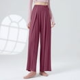thumbnail image 6 of Fsahion Plus Size Casual Sweatpants for Womens High Waist Casual Solid Color Elastic Loose Pants Straight Wide Leg Trousers Pants Up to 65% off!, 6 of 7