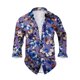 thumbnail image 3 of Blusa y camisa de manga larga con cuello vuelto para hombre, informal, a la moda, con botones, estampado, de poliéster, 3 of 6