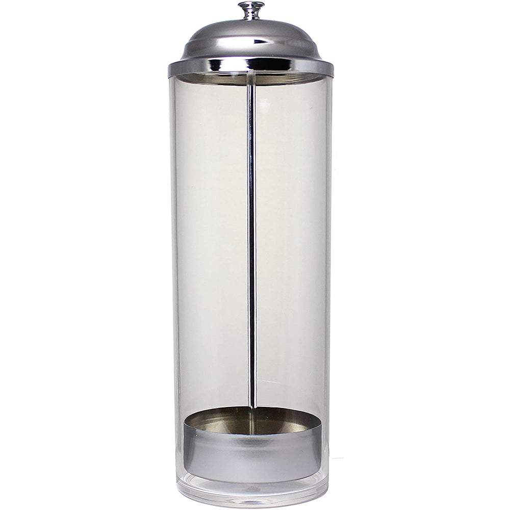 EZONE Acrylic Straw Dispenser Tall Drinking Straw Holder for Kitchen