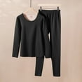 thumbnail image 6 of Wowcloth Women O-Neck Long-Sleeved Thermal Underwear Stretchy Fleece Comfortable Thick Bottoming Set, 6 of 7