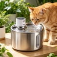 thumbnail image 1 of Cat Water Fountain Automatic Circulating Pet Dispenser Large Capacity Silent Rechargeable Leak Proof Easy Clean Fresh Flow Oxygen Hydration For Indoor Home Office Cats Daily Drinking Use, 1 of 6