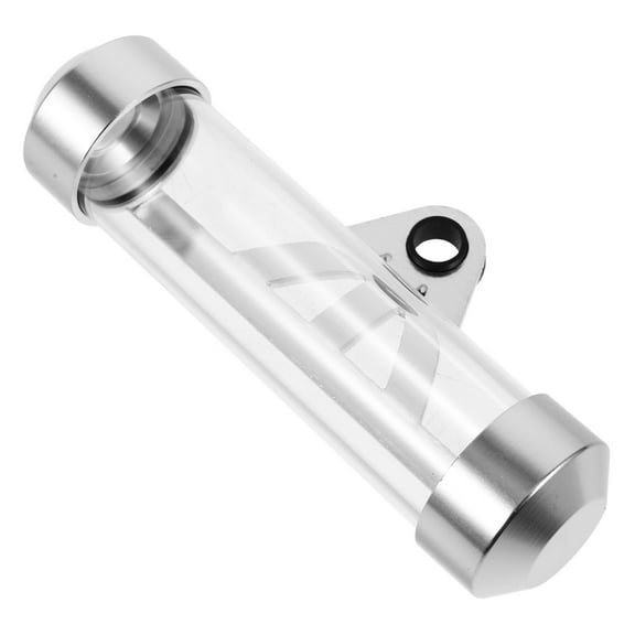 MLINS Motorcycle Document Holder Tax Single Tube Made of Acrylic and Stainless Steel Silver