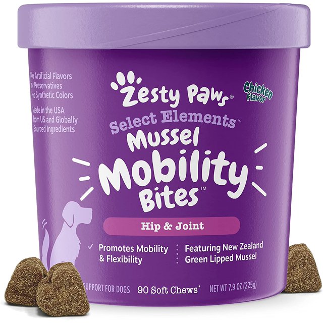 Suplemento Bocadillos Masticables Green Lipped Nueva Zelanda omega-3 y Proteínas para Perros Zesty Paws ZP-6465786S