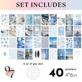 thumbnail image 2 of 97 Decor Coastal 4x6 Blue Beach Collage Poster Set, 40 Pieces, 2 of 6