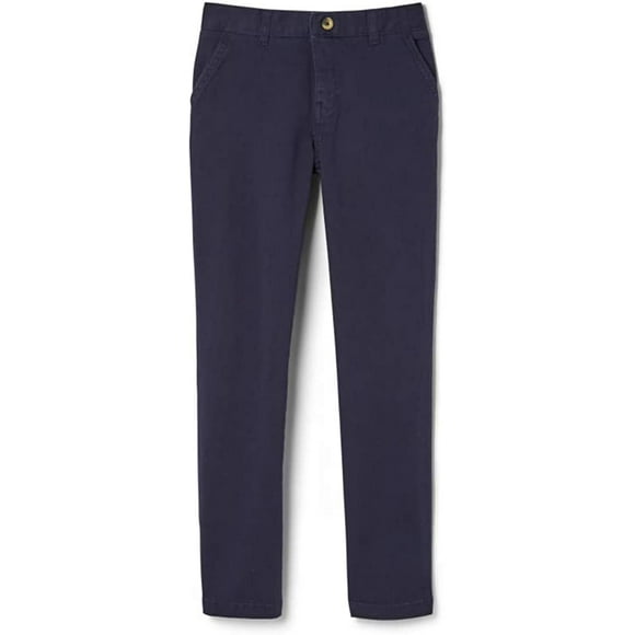 French Toast Pantalon Chino Ajustable pour Garçons Taille Extensible Coupe Droite Standard Husky 10 Marine