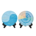 thumbnail image 1 of Calm Emotion Wheel Decor 2PCS Wooden Emotion Chart for Home Office Teaching Tool Decoration, 1 of 7