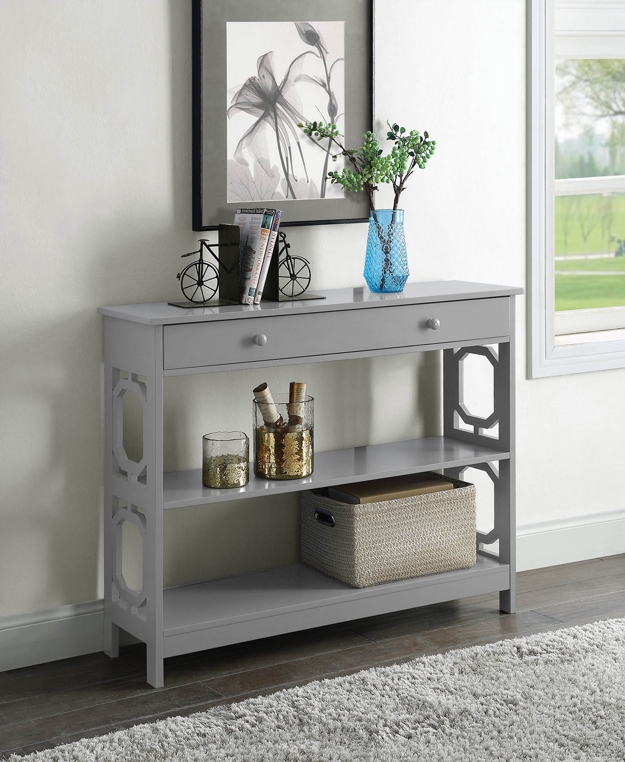 Convenience Concepts Omega 1 Drawer Console Table , Multiple Finishes