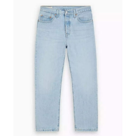 Levi's Premium Women's 501 Original Cropped Light Wash Jeans, 25 x 28