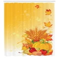 thumbnail image 3 of Ambesonne Harvest Shower Curtain, Fall Vegetable Composition, 69"Wx84"L, Earth Yellow Green Red, 3 of 3