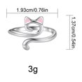 thumbnail image 2 of 3pcs Crochet Rings For Crocheting Adjustable Crochet Tension Ring For Finger Cat Yarn Guide Ring Knitting Crochet Accessories With Box For Women,50% O, 2 of 4