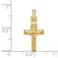 thumbnail image 4 of FB Jewels 14K Yellow Gold Hollow Crucifix Pendant, 4 of 4
