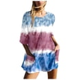 thumbnail image 2 of WILLBEST Vêtements d'Automne pour Femmes Tendance 2024 Combinaison à Manches Courtes Imprimé Dégradé Combinaisons Courtes Amples Sans Dos Pantalons de Randonnée pour Femmes, 2 of 6