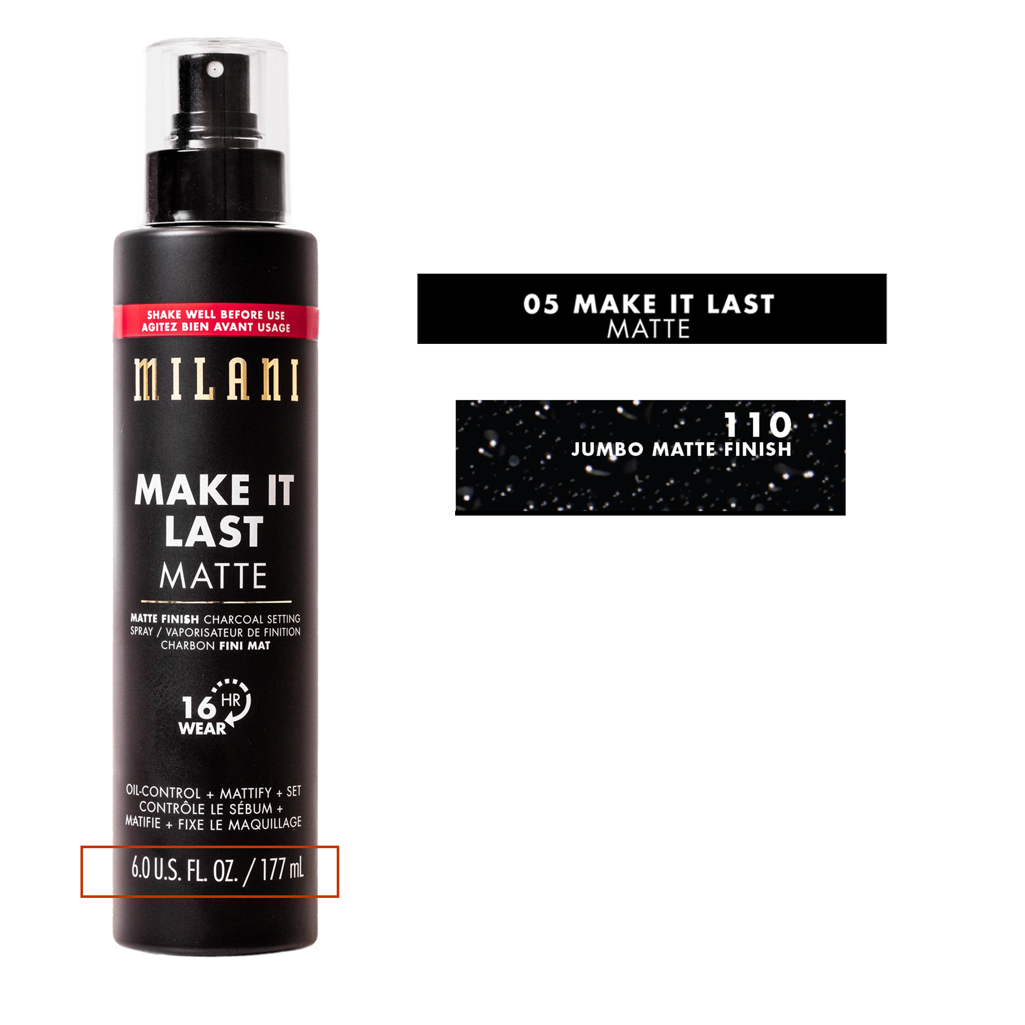 Milani Make It Last Charcoal Jumbo XL Setting Spray photo 8