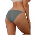 thumbnail image 3 of INSPIRE CHIC Women's Low-Waisted No-Show Thongs Tangas Panties L Blue, 3 of 4