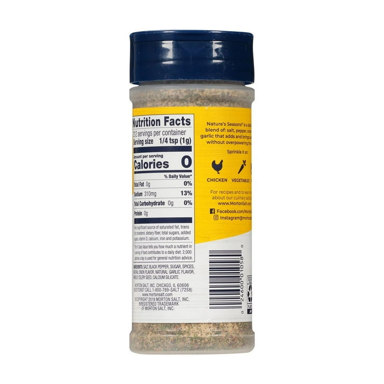 Morton Salt Nature's Seasons Seasoning Blend - Savory, 7.5 oz Canister