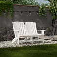 thumbnail image 2 of Wildridge Heritage Double Adirondack, White - All-Weather Recycled Plastic Furniture for Patio, Deck, Lawn, 2 of 4