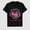 Black-36, variant on Women's Breast Cancer Awareness Support Squad Ribbon Graphic T-Shirt, 100% Cotton Short Sleeve Shirt