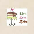 thumbnail image 2 of CafePress - LIVE LOVE BAKE Tote Bag - Unisex Canvas Tote Bag, Beige, 1-Piece, 2 of 7