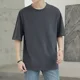 thumbnail image 2 of Camiseta De Hombre Casual De Color Sólido De Ajuste Holgado, 2 of 5