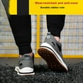 thumbnail image 3 of Steel Toe Cap Trainers Men Safety Trainers Breathable Work Shoes EU 36-46 Gray, 3 of 7