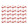 Cccanaooolceie 50PCS Ball Shaped Fishing Float Plastic White Red 2