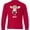 Red, variant on Inktastic Moo Cute Brown Holstein Cow Long Sleeve Youth T-Shirt