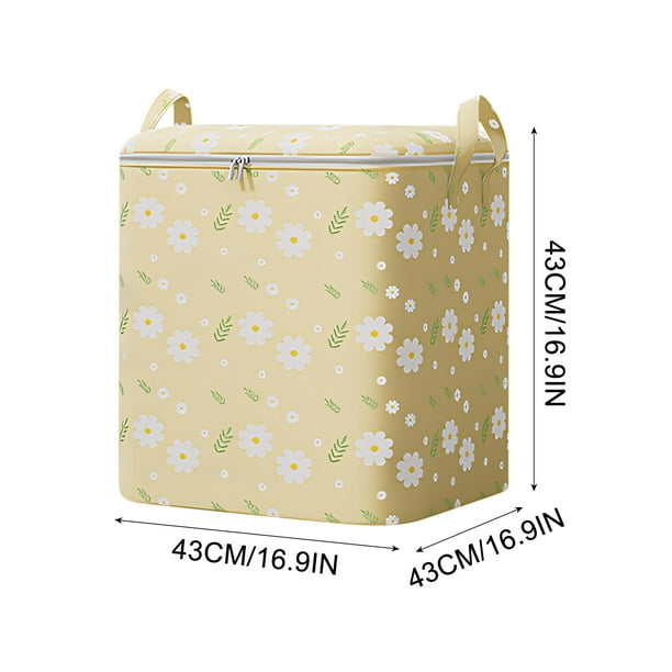 Bolsa de almacenamiento de gran capacidad con doble cremallera | Organizador plegable de tela no tejida de 80 l, 120 l y 150 l | Caja portátil para guardar ropa y mantas, ideal para mudanzas, d