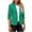 2#Green, variant on Roma Knit Blazer for Women Long Sleeve Ruffle Cuff Casual Chic Jacket Fall Spring Lightweight 2026 Hot Pink XL