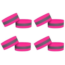 8-Pack Reflective Armbands for Running & Cycling | 360° High-Visibility Safety Bands for Night Sports | Adjustable Elastic Wrist & Ankle Straps | 35cm Length