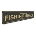 thumbnail image 3 of Fishing Shack Novelty Decor, Metal Wall Sign - 4x18 Inches, 3 of 4