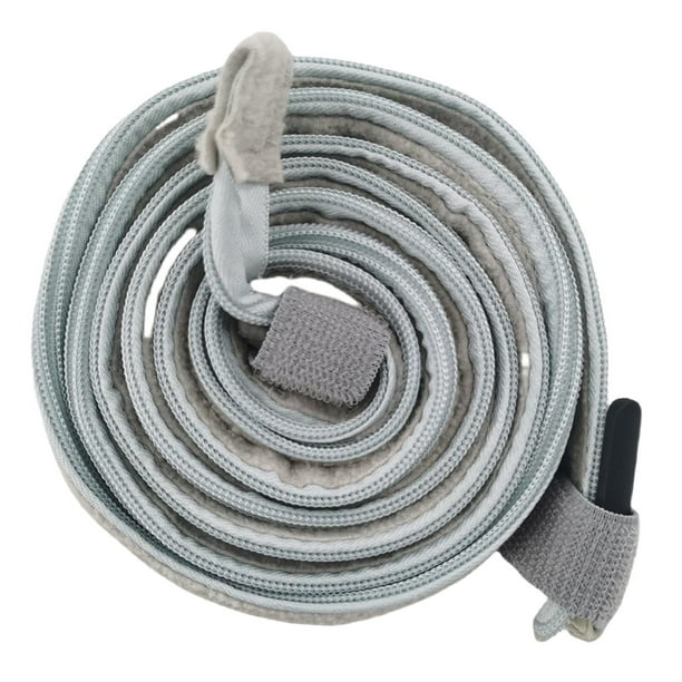 Funda para tubo de manguera, fácil de instalar y quitar, suave, resistente, protectora, con cremallera completa, funda ligera para tubo de manguera Gris