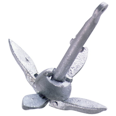 Seachoice Galvanized Folding Grapnel Anchor (Best Boat Anchor For Lakes)