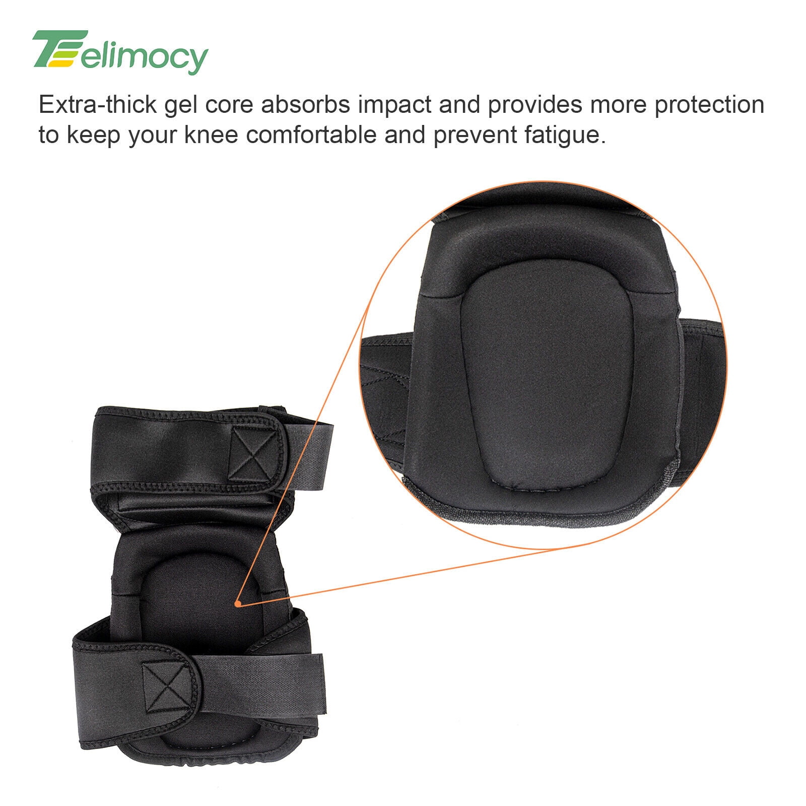 Heavy Duty Gel-Foam Knee Pads Professional Leg Protector for Work Construction Gardening Safe Extended