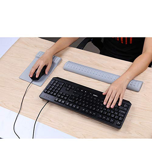 Office & Travel Pink NEX Memory Foam Keyboard Mouse Pad Kit with Wrist Support Non-slip Wrist Rest For Home 