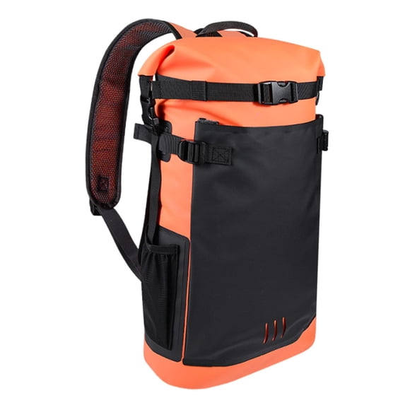 Mochila de senderismo deportiva ergonómica de 25 L, multifuncional, compacta y resistente al agua. Naranja