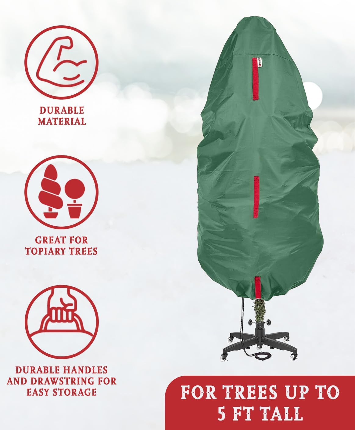 Hold N' Storage Upright Christmas Tree Storage Bag Green photo 2